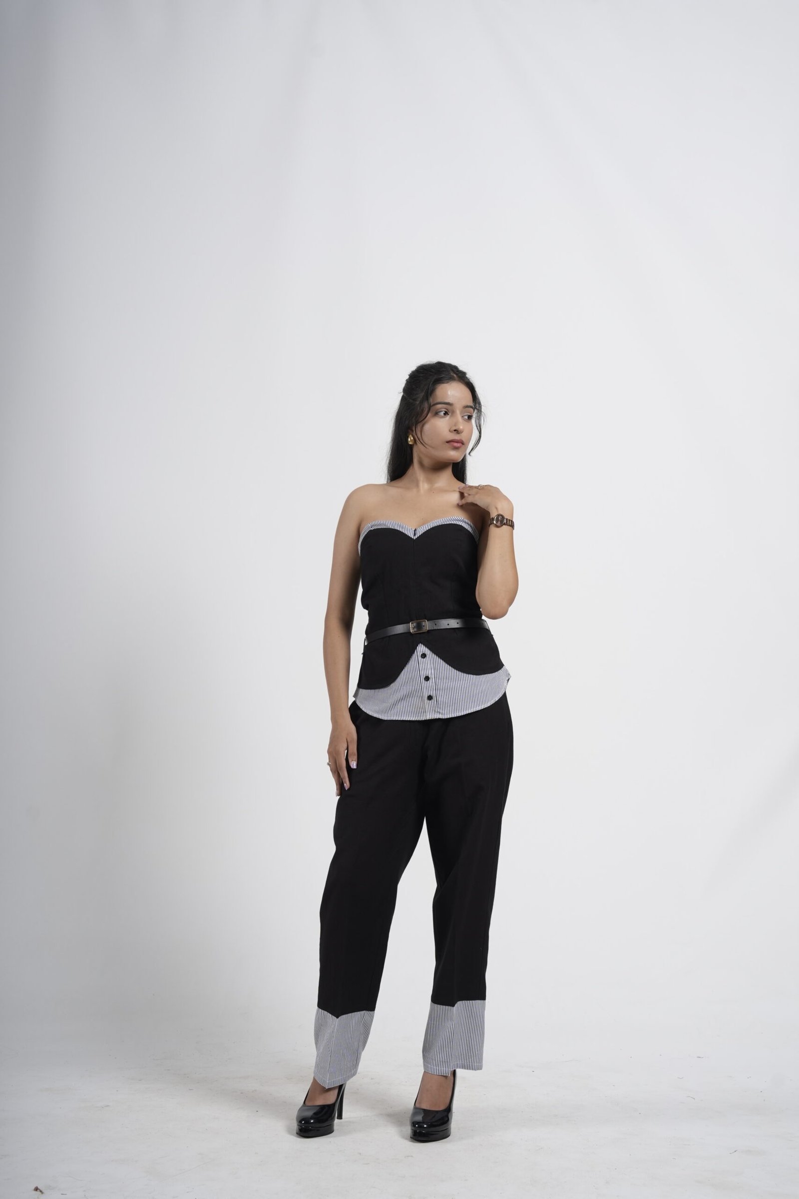 Black Contrast Co-Ord Set - Image 3