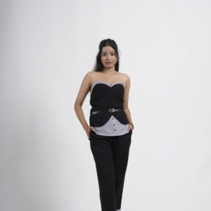 Black Contrast Co-Ord Set